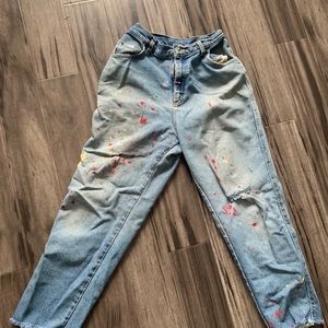Paint Splatter Lee Jeans